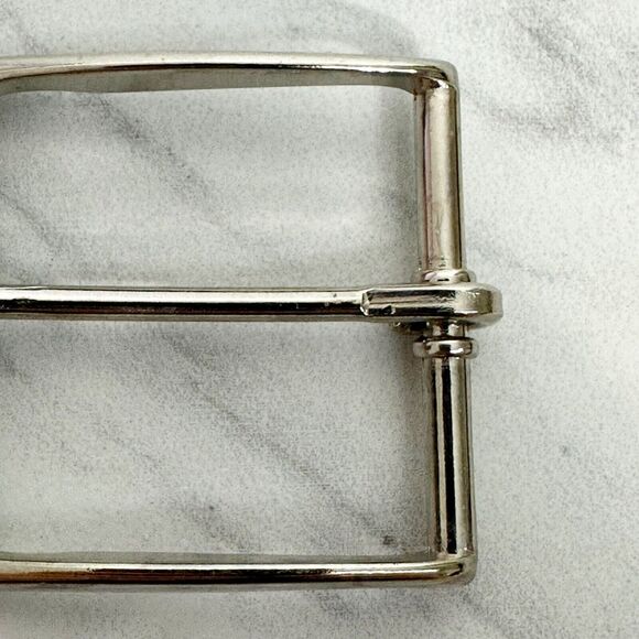 Vintage Silver Tone Simple Basic Belt Buckle - Picture 5 of 8